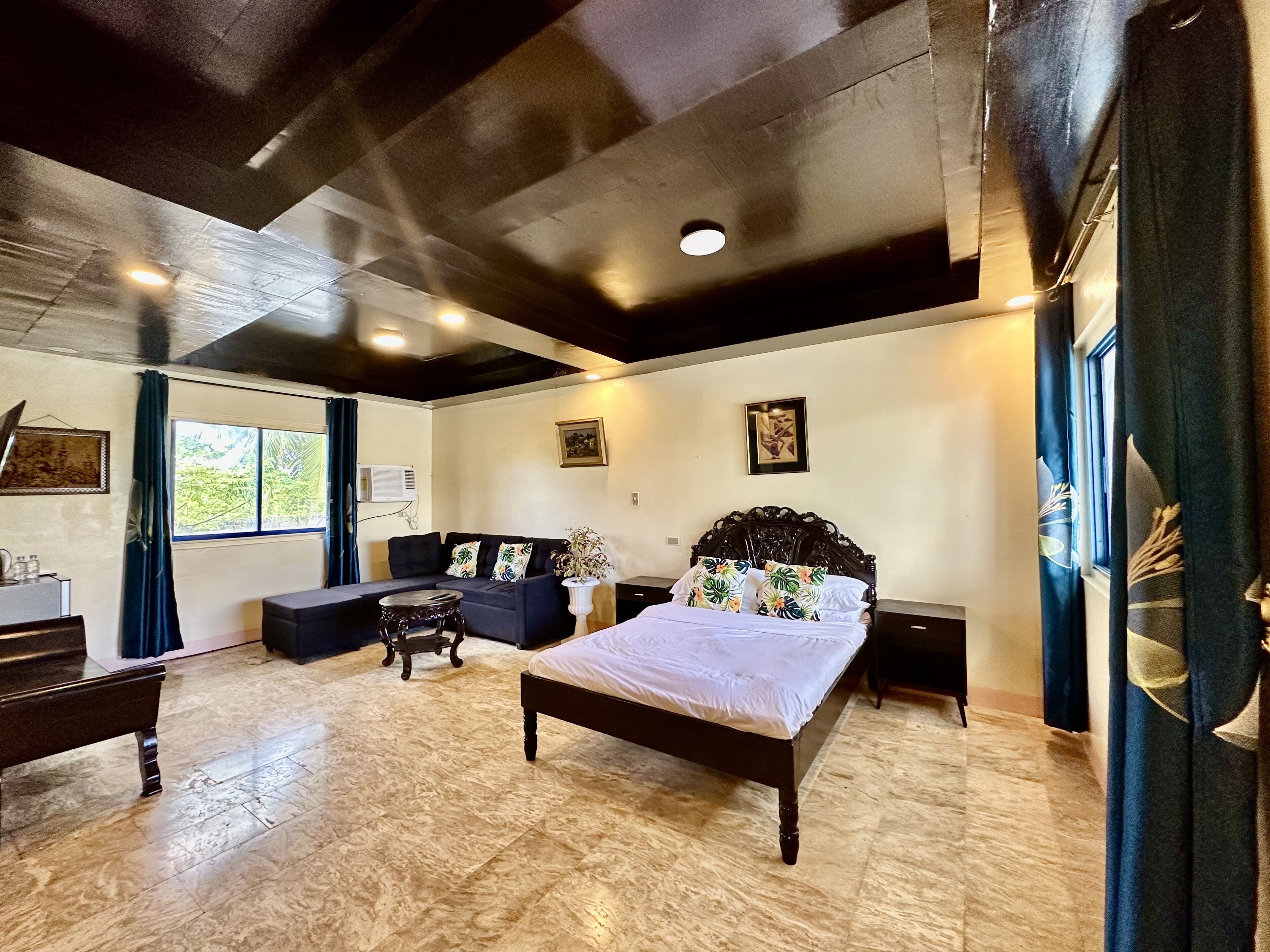 Premium bedding, down duvets, memory-foam beds, blackout curtains