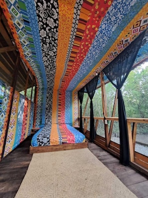 Panoramic-Ferienhütte, 1 Schlafzimmer, Gartenblick