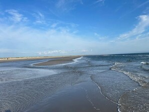 A beach with wide sandy shores and gentle waves. - 8 Person Holiday Home in Fano (Fano)