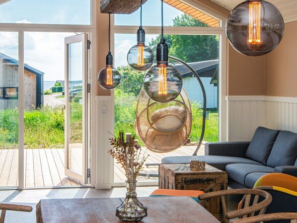 House | Living area | DVD player - Luxury Retreat With Sea View - By Traum Ferienwohnungen (Haderslev)