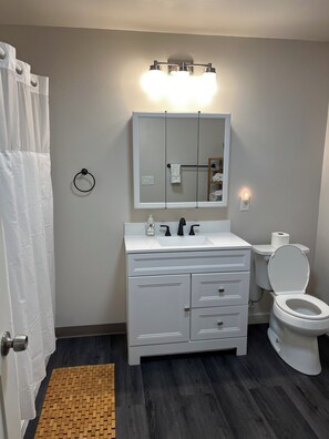 Hair dryer, towels, soap, shampoo - Quiet Neighborhood-Cozy PNW Lynnwood Home (Lynnwood)