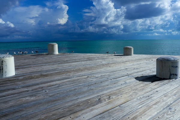Pier, a couple of mins walk down the beach.