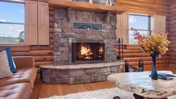 Smart TV, fireplace, video games, table football