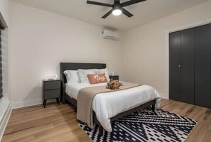 1 bedroom, travel crib, free WiFi, bed sheets