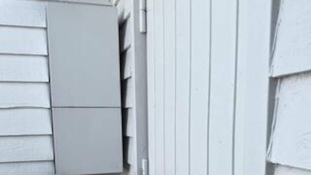 A white exterior wall with siding and a white window frame. - 4 Star Holiday Home in Fjerritslev (Fjerritslev)