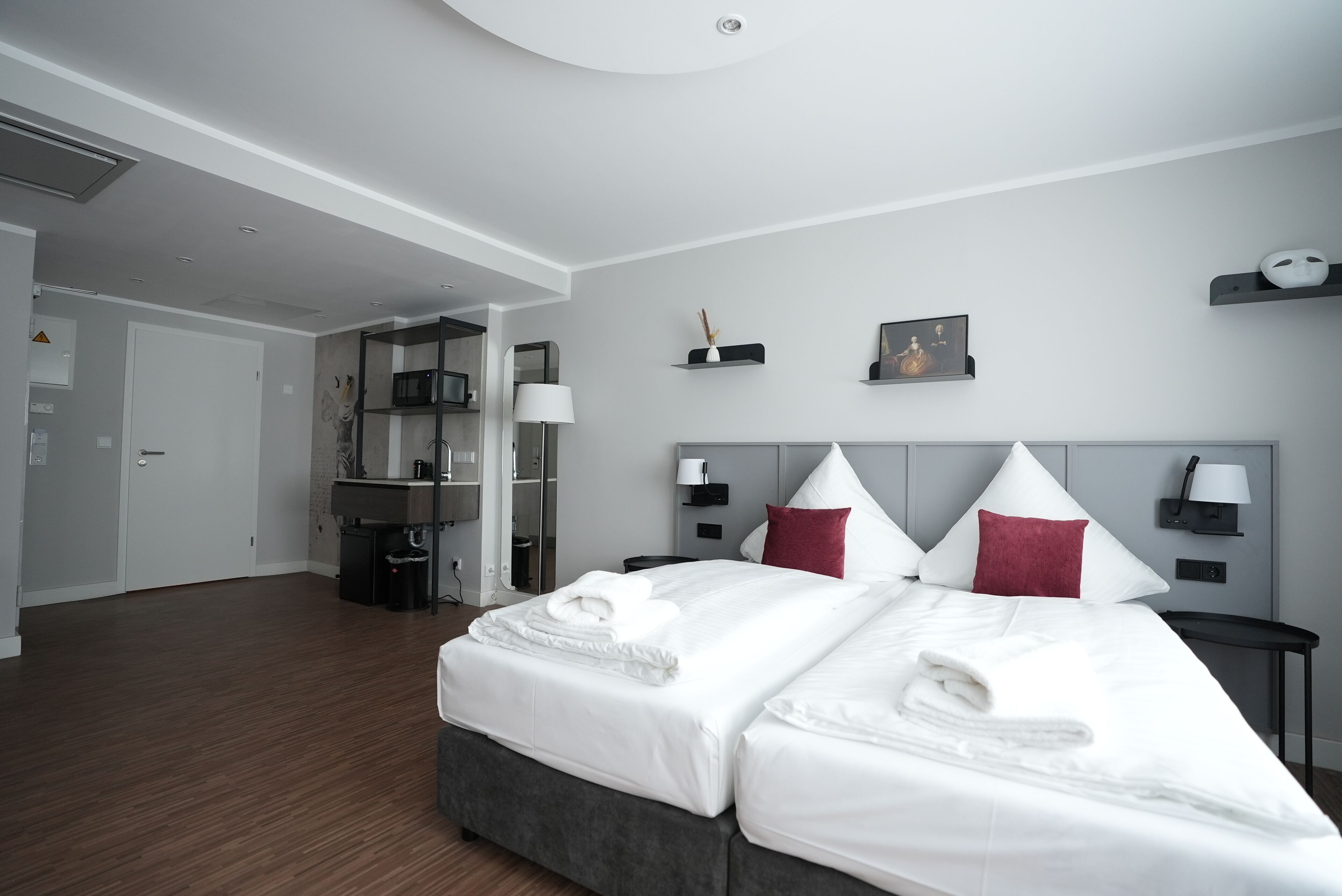 Minibar, in-room safe, desk, blackout curtains