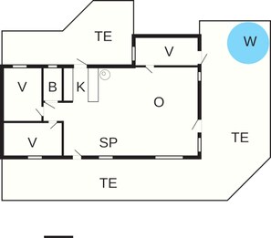 House | Floor plan - 6 Person Holiday Home in Ebeltoft (Ebeltoft)