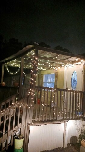 Tiger's house is a perfect mobile home whith special amenities.