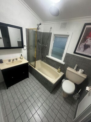 Eco-friendly toiletries, towels, soap, toilet paper
