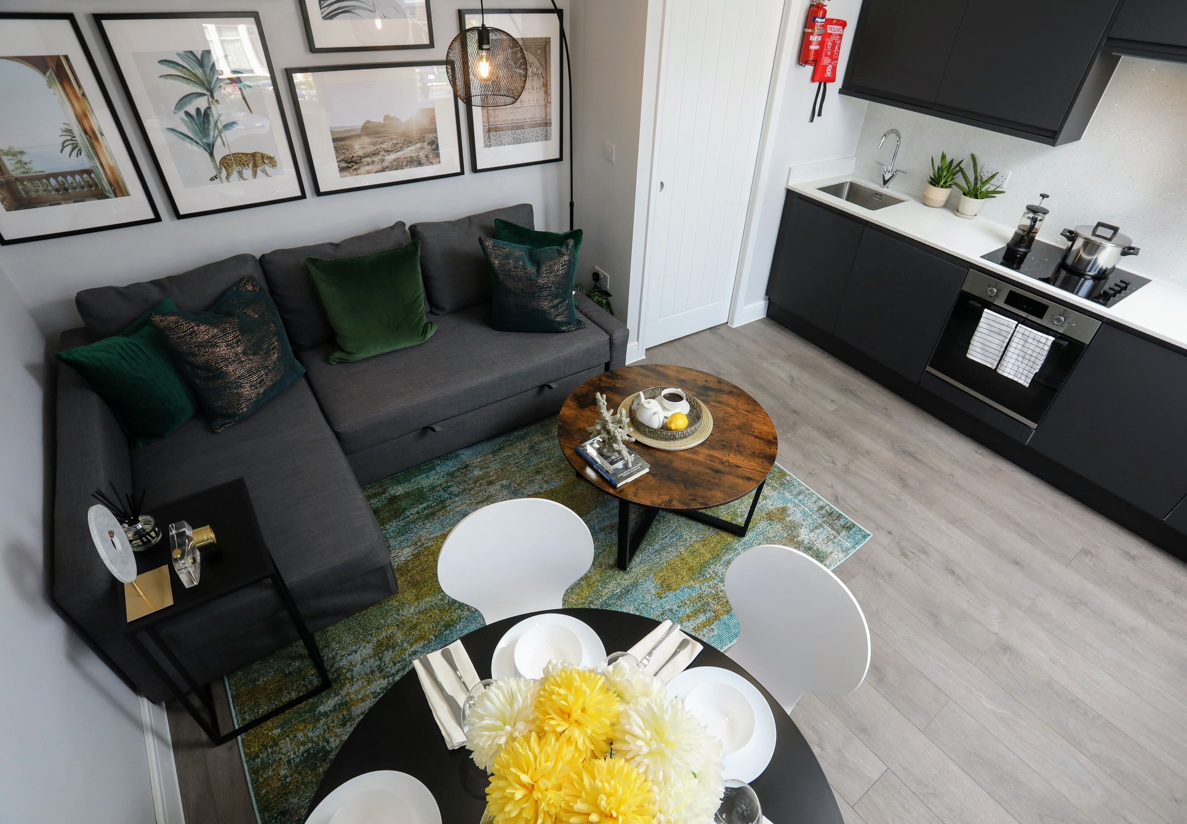 Family Apartment | Living area | 55-inch Smart TV with satellite channels, TV