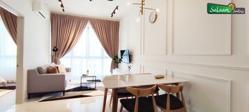 Apartment, 1 Bedroom | Living area | Flat-screen TV