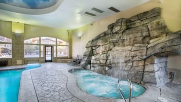 Indoor pool, a heated pool
