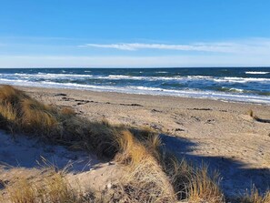 A beach with sand dunes and waves. - 4 Person Holiday Home in Helsinge (Helsinge)