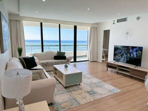 Premium Condo, 3 Bedrooms, Non Smoking, Beach View | In-room safe, blackout drapes, soundproofing, iron/ironing board - Alupang Beach Tower, UPGRADED units (Tamuning)