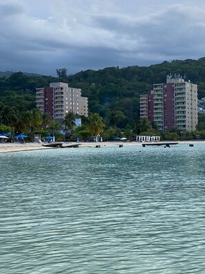 On the beach, white sand - Turtle Beach Towers Vacation  (Ocho Rios)
