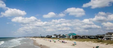 Vlak bij het strand