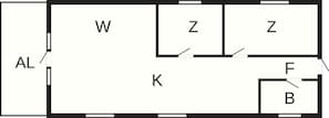 House | Floor plan - 4 Person Holiday Home in Solvesborg-by Traum (Sölvesborg)