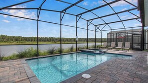 Outdoor pool - Lovely 8 Bedroom Villa on Storey Lake Resort, Orlando Villa 6122 (Kissimmee)