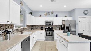 Microwave, oven, stovetop, dishwasher