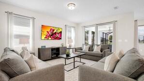 Living area - Rent the Perfect 6 Bedroom House on Solara Resort, Orlando House 6141 (Kissimmee)