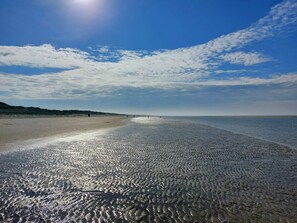 A beach with a wide sandy shore and gentle waves. - 4 Person Holiday Home in Blavand (Blavand)