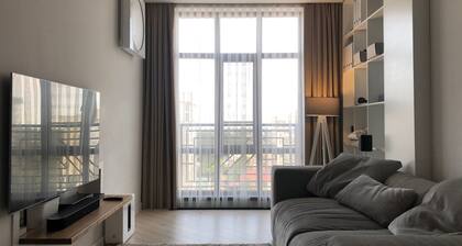 Comfortable apartment with home theater in city centre