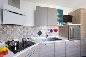 Family Villa, Multiple Bedrooms, 2 Bathrooms, Lakeside (Al Pontile Di Caslano) | Private kitchen