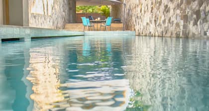 River side boutique villa - 5 min from the beach!