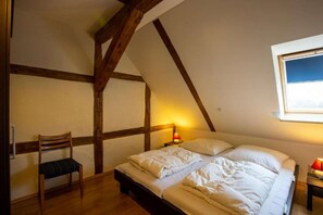 3 bedrooms, iron/ironing board, WiFi - Large vacation apartment in an old pastorate with fireplace and garden (Borrentin)