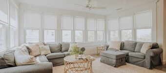 Walk to Beach! 3BR w/ Private Deck & Soaking Tub