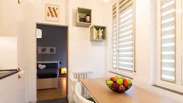 Design Apartment | Private kitchen | Microwave, oven, stovetop, dishwasher