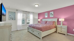 5 bedrooms, laptop workspace, iron/ironing board, bed sheets - Rent This Luxury 5 Star House on Windsor at Westside Resort, Orlando House 6151 (Kissimmee)