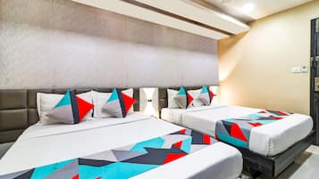 Phòng Deluxe | Bộ trải giường bằng vải cotton Ai Cập, bộ đồ giường cao cấp