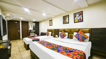 Familienzimmer | Bettwäsche aus ägyptischer Baumwolle, hochwertige Bettwaren, Zimmersafe