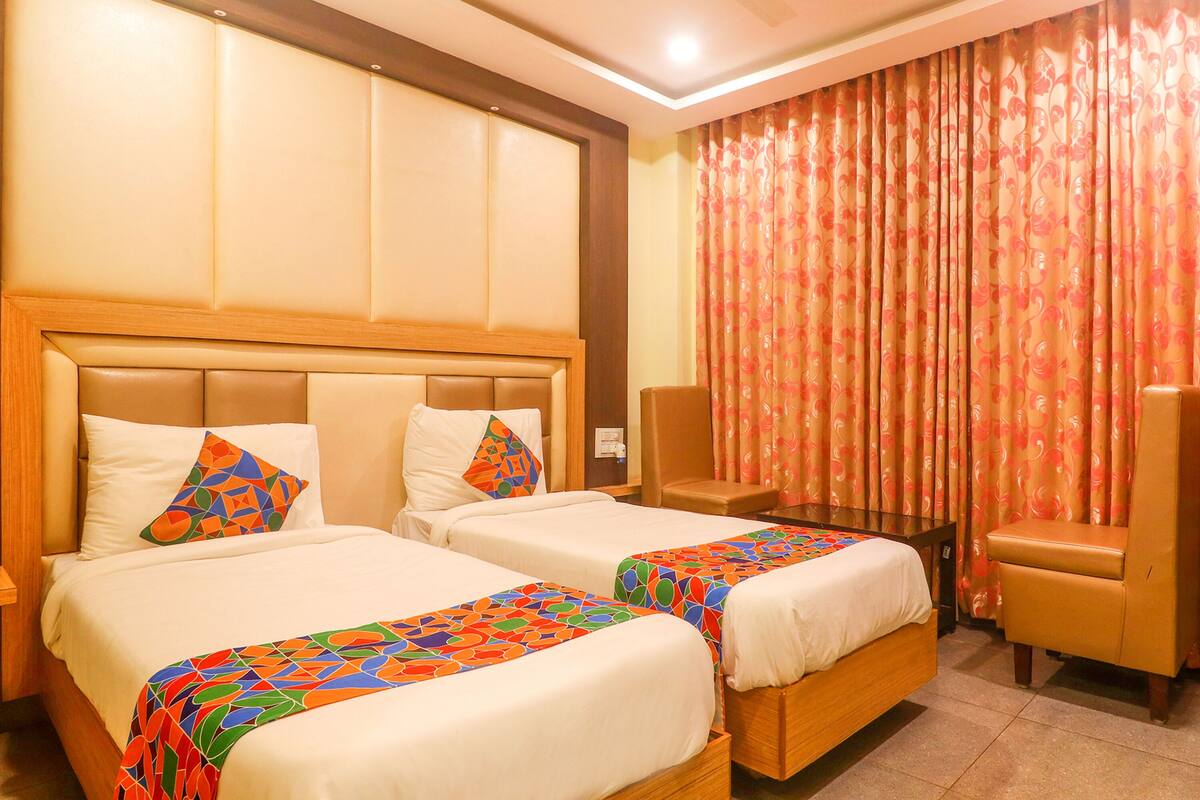 Phòng Deluxe | Bộ trải giường bằng vải cotton Ai Cập, bộ đồ giường cao cấp 