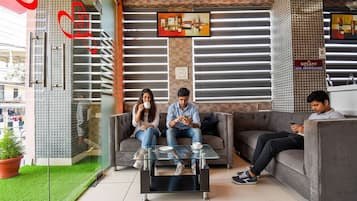 Sitteområde i lobbyen