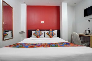 Egyptian cotton sheets, premium bedding, in-room safe, desk - FabHotel DP International (Patna)