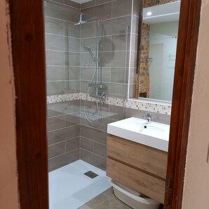 Shower, hair dryer