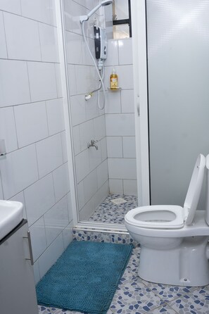 Handtücher, Seife, Shampoo