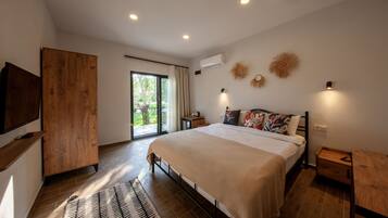 Een gratis minibar, een kluis op de kamer, een laptopwerkplek