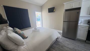 1 chambre, fer et planche Ă repasser, Wi-Fi gratuit, draps fournis