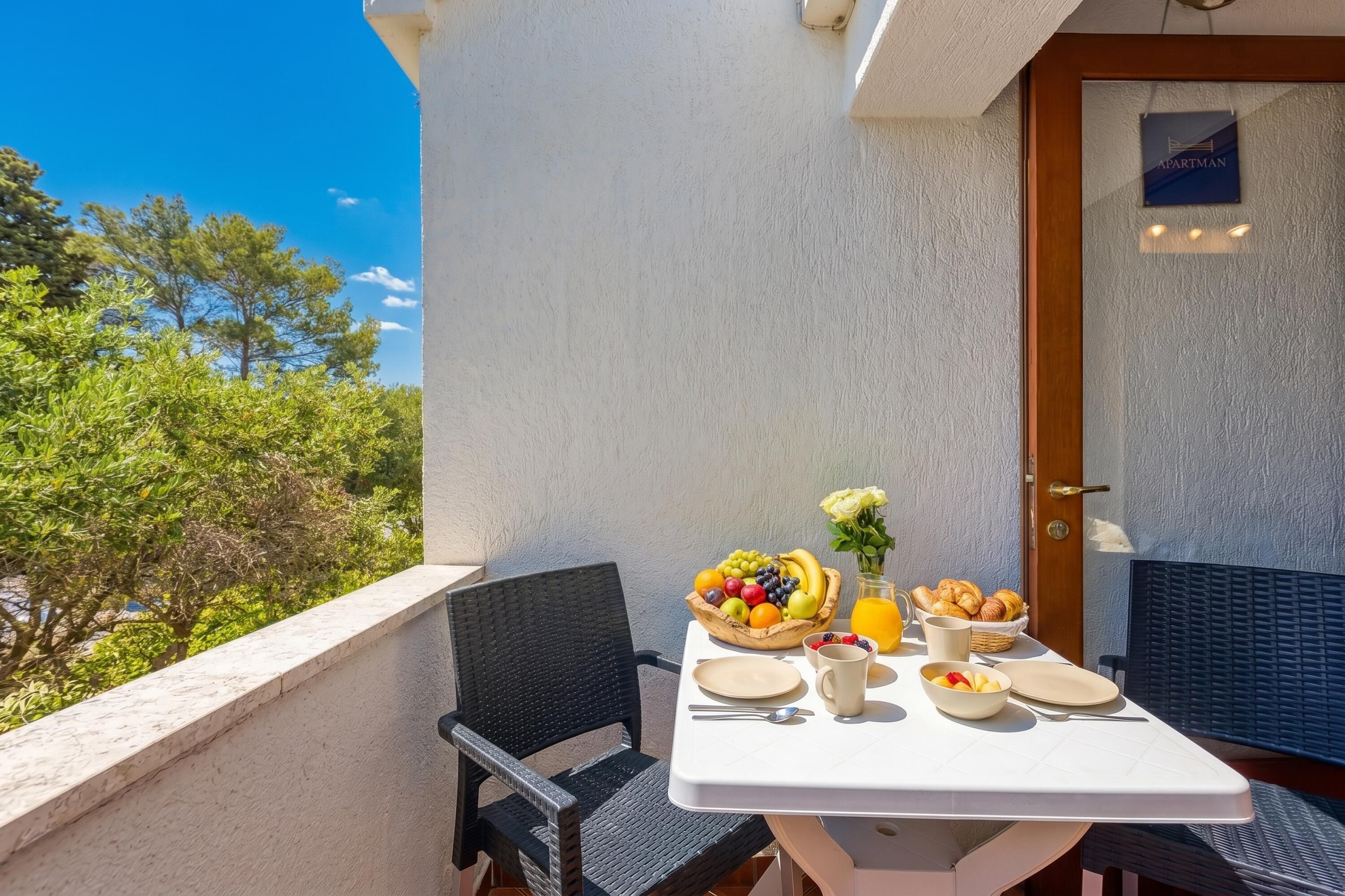 Familie appartement, 1 slaapkamer, balkon (Valdarke Sea View Apartment /w) | Balkon