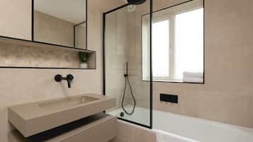 Hair dryer, towels