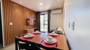 Comfort Apartment | Living area | 32-inch LED TV with digital channels