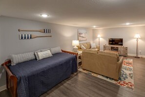 Smart TV, video games, ping pong, books