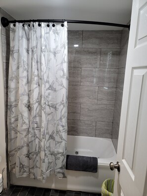 Jetted bath, hair dryer, towels, soap - The Blue House near Frank Holten State Park / Golf /Lighthouse Restaurant (East St. Louis)