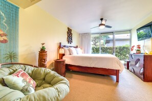 2 Schlafzimmer, Schreibtisch, Bügeleisen/Bügelbrett, Reisekinderbett