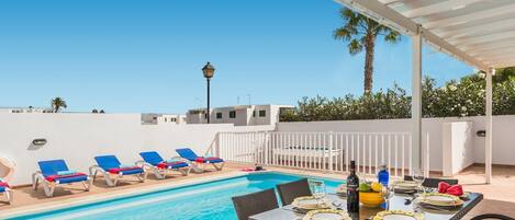 Una piscina riscaldata