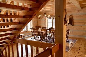 Dining - Stunning Algonquin Highlands Log Cottage - South Exposure (Dorset)