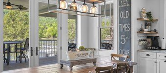 Brand New LAKE FRONT-6 BR 7 BA home with direct views of Rumbling Bald